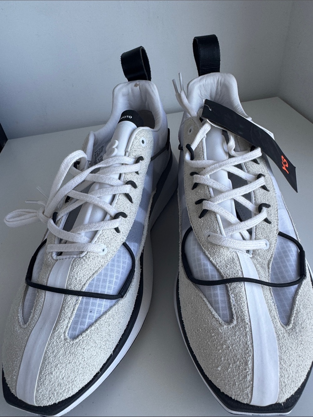 Yohji Yamamoto Y-3 White and Black Men's Sneakers - Picture 17 of 17